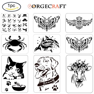 Fingerinspire แผ่นฉลุลายอุ้งเท้าแมว พลาสติก ขนาด 29.7x21 ซม.…