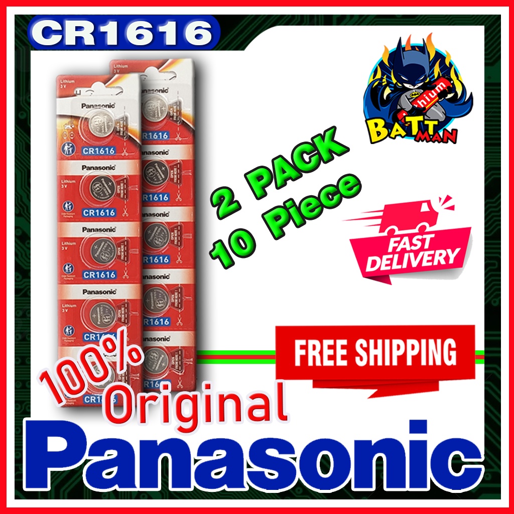 Panasonic Cr1616 3v New Battery Button lithium Batteries Cell Coin (Original : from Panasonic energy