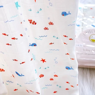 Little Muslin 27x27นิ้ว ผ้าอ้อม มัสลิน ใยไผ่ 100% ผ้านิ่มมาก ไม้ไผ่ล้วน 70x70ซม