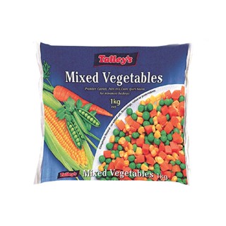 [ส่งรถเย็น] แทลลียส์ ผักรวมแช่แข็ง 1 กิโลกรัม - Talleys Frozen Mixed Vegetables 1 kg