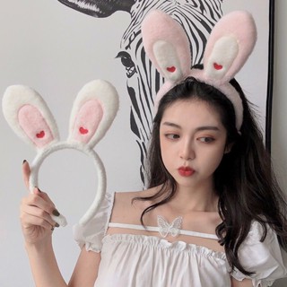ที่คาดผม ปักลายการ์ตูนกระต่าย หูยาว สไตล์เกาหลี เครื่องประดับ สําหรับนักเรียนหญิง