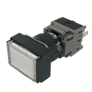 Fuji Electric ของใหม่ ของแท้ 100% สวิทกด 16 มิล รุ่น AH165-TLW11E3 DC24V สีขาว
