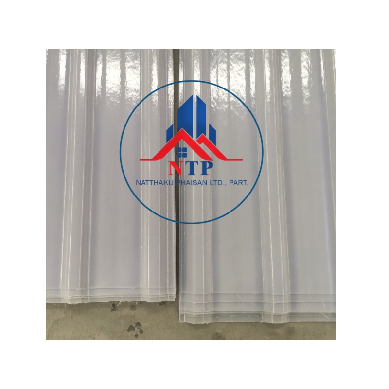 เมทัลชีทใส เมทัลชีทโปร่งแสง กว้าง 84 เซน ยาว 1.20 เมตร ให้แสงลอดผ่านได้ หนา 1.2มิล