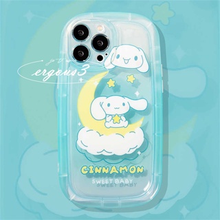 เคสโทรศัพท์มือถือ TPU แบบนิ่ม ลายการ์ตูน Cinnamoroll ป้องกันเลนส์ สําหรับ iPhone 14 13 12 11 Pro Max SE2020 X XR Xs Max 7 8 Plus