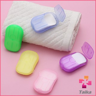 Taika สบู่เเผ่น แบบพกพา หอมกลิ่นกุหลาบ  Paper soap