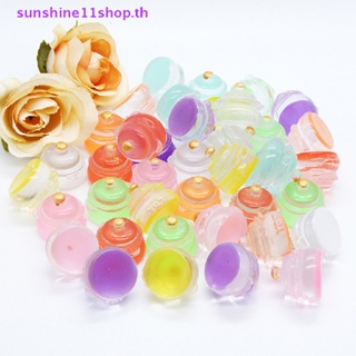 Sunshop โมเดลหม้อนมเยลลี่จําลอง เรืองแสง ขนาดเล็ก สําหรับตกแต่งบ้านตุ๊กตา 5 ชิ้น