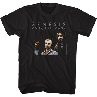 Many Too Many Genesis T-Shirt เสื้อวินเทจชาย เสื้อยืดสีขาว เสื้อคู่วินเทจ