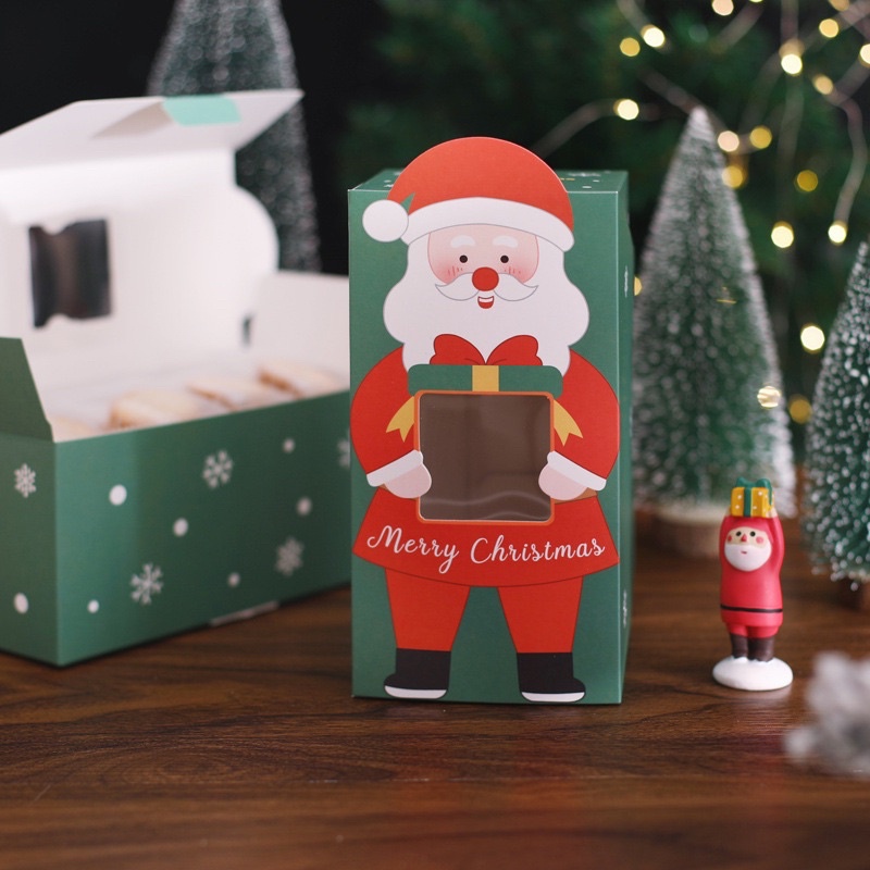 •พร้อมส่ง• กล่อง Christmas กล่องของขวัญ คริสต์มาส กล่องสำเร็จรูป
