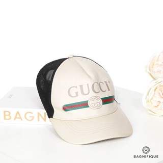 GUCCI CAP COCO LOGO XL BEIGE BLACK