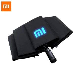 Xiaomi Folding Automatic Umbrella With Reflective logo Reverse Light Umbrella 10 Ribs Windproof Anti UV Prevent rebound