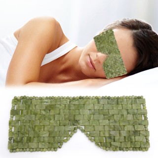 Natural Jade Eye Mask Rose Quartz Eye Mask Massager Sleep Mask Cold Therapy Removal Massage Eyes Relax Care Tools Eye Re