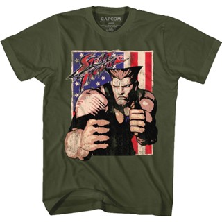 Guile Street Fighter T-Shirt เสื้อยืดน่ารักๆ เสื้อแฟชั่นผญ2022 อื่นๆ