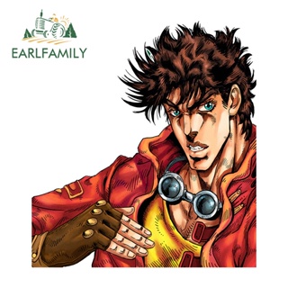 Earlfamily สติกเกอร์ ลาย JoJos Bizarre Adventure กันน้ํา 13 ซม. × 9.2 ซม. สําหรับติดตกแต่งหน้าต่างรถยนต์