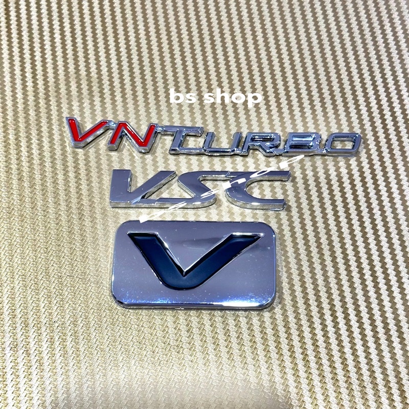 โลโก้ VSC+VNTURBO+V ติดท้าย Toyota ยกชุด 3 ชิ้น