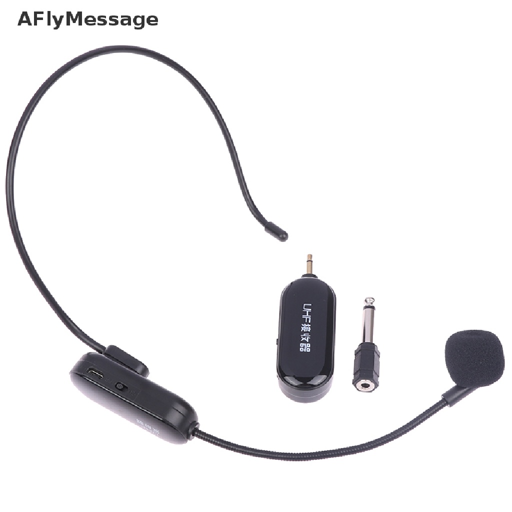 Afl ชุดหูฟังไมโครโฟนไร้สาย UHF 2 In 1 สําหรับเครื่องขยายเสียง TH #8