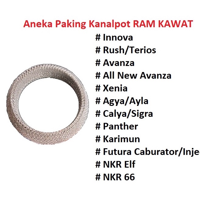 ปะเก็นท่อไอเสีย RAM WIRE ปะเก็นรถ Innova Avanza Xenia Terios Rush Calya Sigra Agya Alya Panther Futu