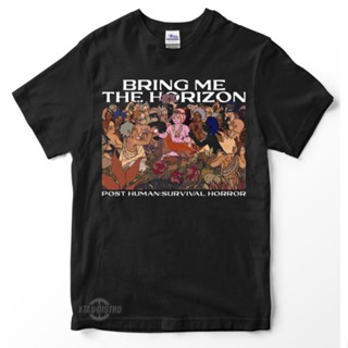 เสื้อยืด พิมพ์ลาย kaos BRING ME THE HORIZON POST HUMAN SURVIVAL HORROR พรีเมี่ยม สําหรับผู้ชาย