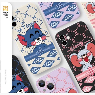 Cute Tom Jerry เคสไอโฟน iPhone 8 Plus case X Xr Xs Max Se 2020 cover เคส iPhone 13 12 pro max 7 Plus 11 14 pro max