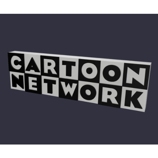 CARTOON NETWORK โลโก้ 3D หรือแม่เหล็กติดตู้เย็น
