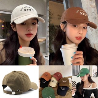 🧢พร้อมส่งจากไทยทุกวัน🧢หมวกสไตล์วัยรุ่นเมกา NYC งานปัก รอบศรีษะ 56-60 ปรับได้ มี 7 สี