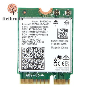 ชุดการ์ดอินเตอร์เน็ตไร้สาย 1730Mbps Dual Band AC 9560 บลูทูธ…