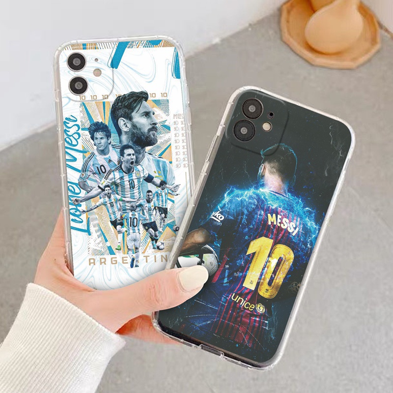 เคสโทรศัพท์มือถือ TPU ใส แบบนิ่ม ลายโปสเตอร์นักฟุตบอลชื่อดัง Messi สําหรับ iPhone 11 XR XS Max X 7 8 Plus 2022 11 Pro Max 12 Pro Max 13 Pro Max - รูปที่ 6