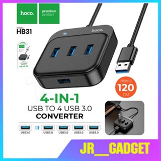 HOCO HB31 4 Port USB HUB 5.0V เพิ่มช่องเสียบ USB สายยาว 1.2เมตร USB 3.0 สำหรับ PC และ Notebook