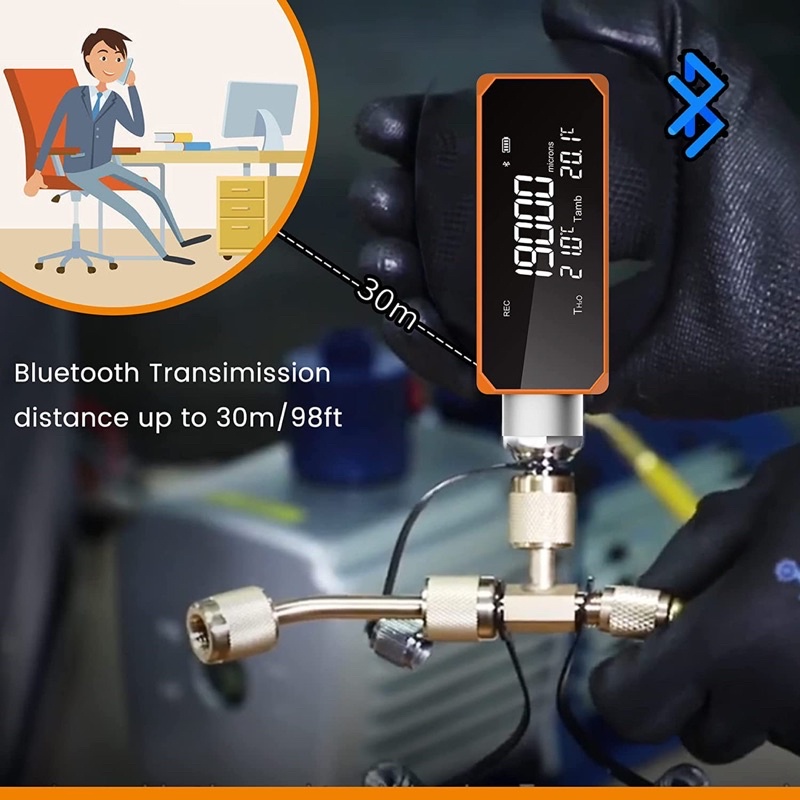 เกจวัดสุญญากาศไร้สาย Elitech VGW-mini