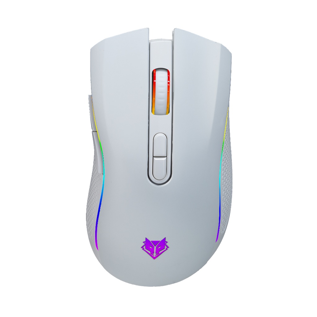 เม้าส์ NUBWO NM89W Wireless Gaming mouse (สีขาว) รับประกันสินค้า 1 ปี