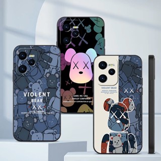 เคสโทรศัพท์ ซิลิโคนนิ่ม ขอบสี่เหลี่ยม ลาย KAWS สําหรับ Realme 5 5S 5i 6i C3 6 7 7i C17 8 8i Narzo 20 50 9 9i Pro + PLUS 4G 5G