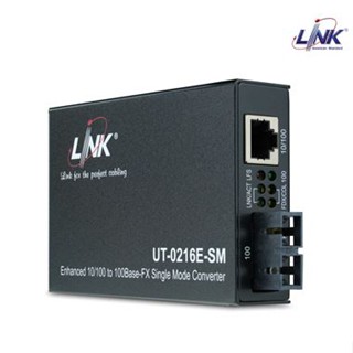 Link (UT-0216E-SM30) RJ45/SC (SM.) 10/100 Mbps ENHANCE Media CONVERTER (30 km.)