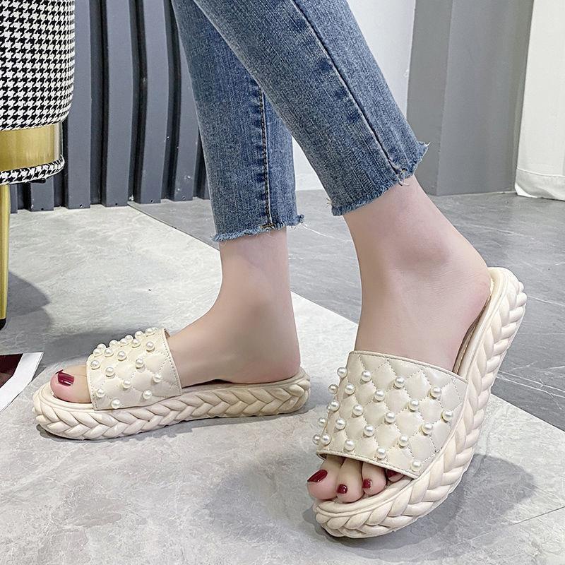 LxShop   น่ารัก💓รองเท้าพื้นนิ่มประดับด้วยไข่มุก สามารถแมท์ได้ทุกลุคส์ จัดด่วนน  สุดฮิตต แบบเกาหลี