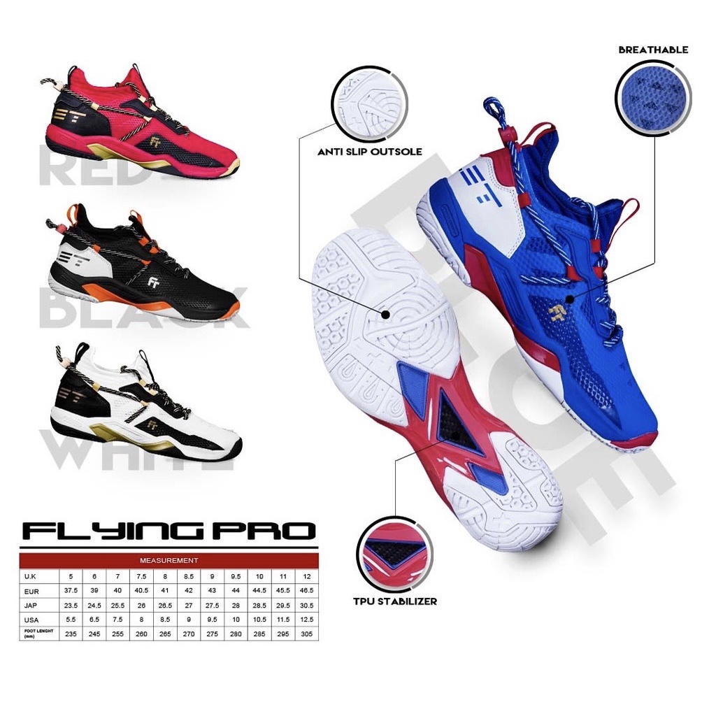 รองเท้าแบดมินตัน Felet Flying Pro Series