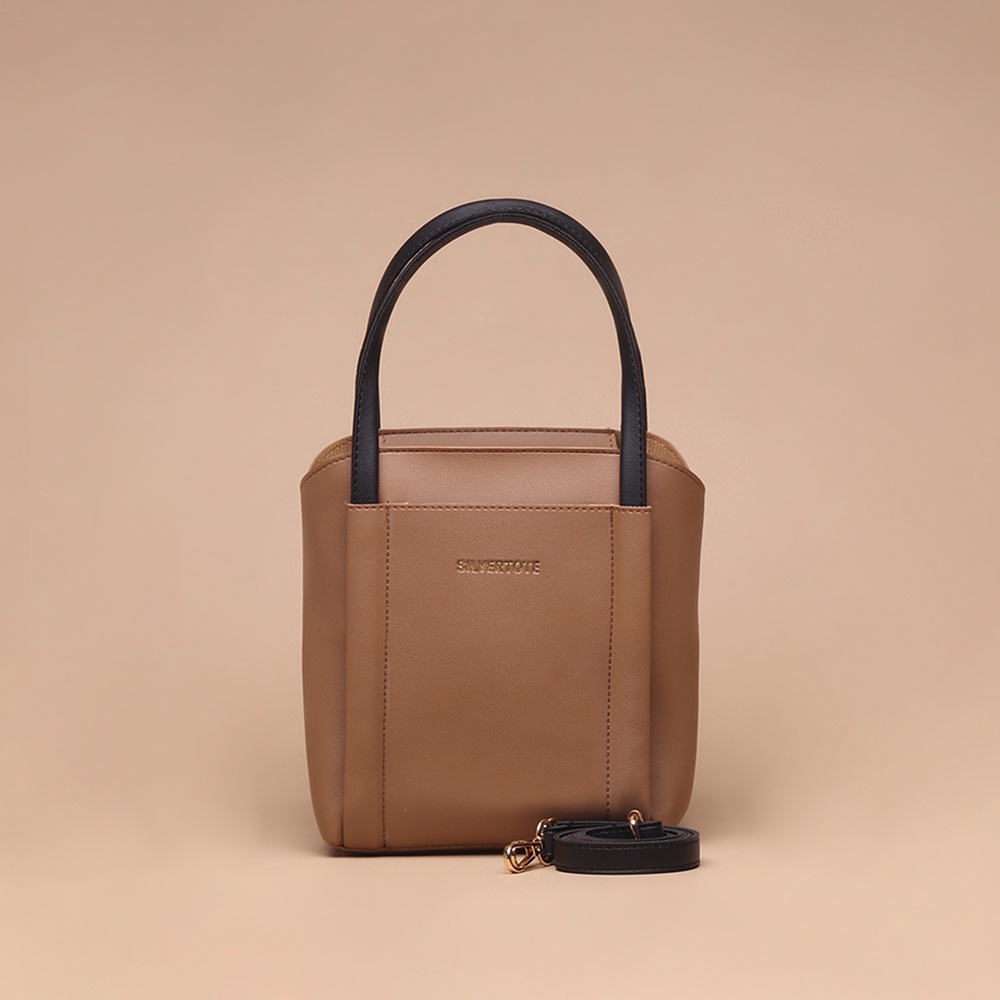 Molly Bag - Silvertote - WOMENS BAG - SLING BAG - HANDBAG - SLING BAG - TAUPE BLACK