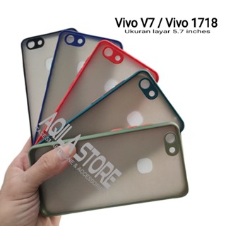 เคส Aero Vivo V7 / Vivo 1718 ฟิวส์กึ่งแข็ง นกพิราบใส