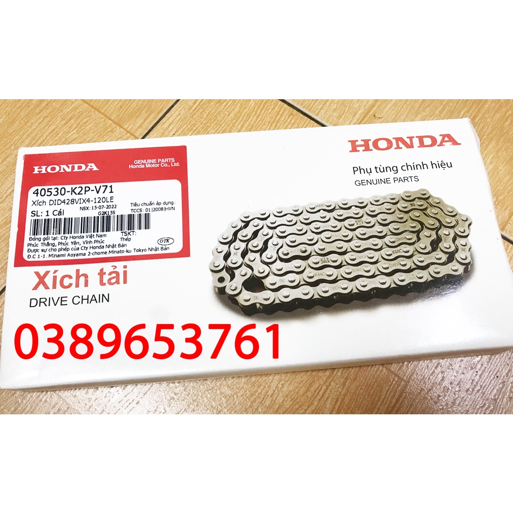 โซ่ (โซ่) DID 428 VIX4-120LE โอริง HONDA WINNER X V3 Zin แท้ Honda