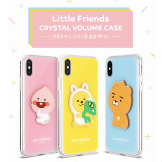 Kakao Friends - Little kakao crystal volume phone case compatible for iphone 7+ 7 8+ x XS XR 11 pro max 12 mini s8+ s9 s10 note 10+ 10 s21 ultra 8