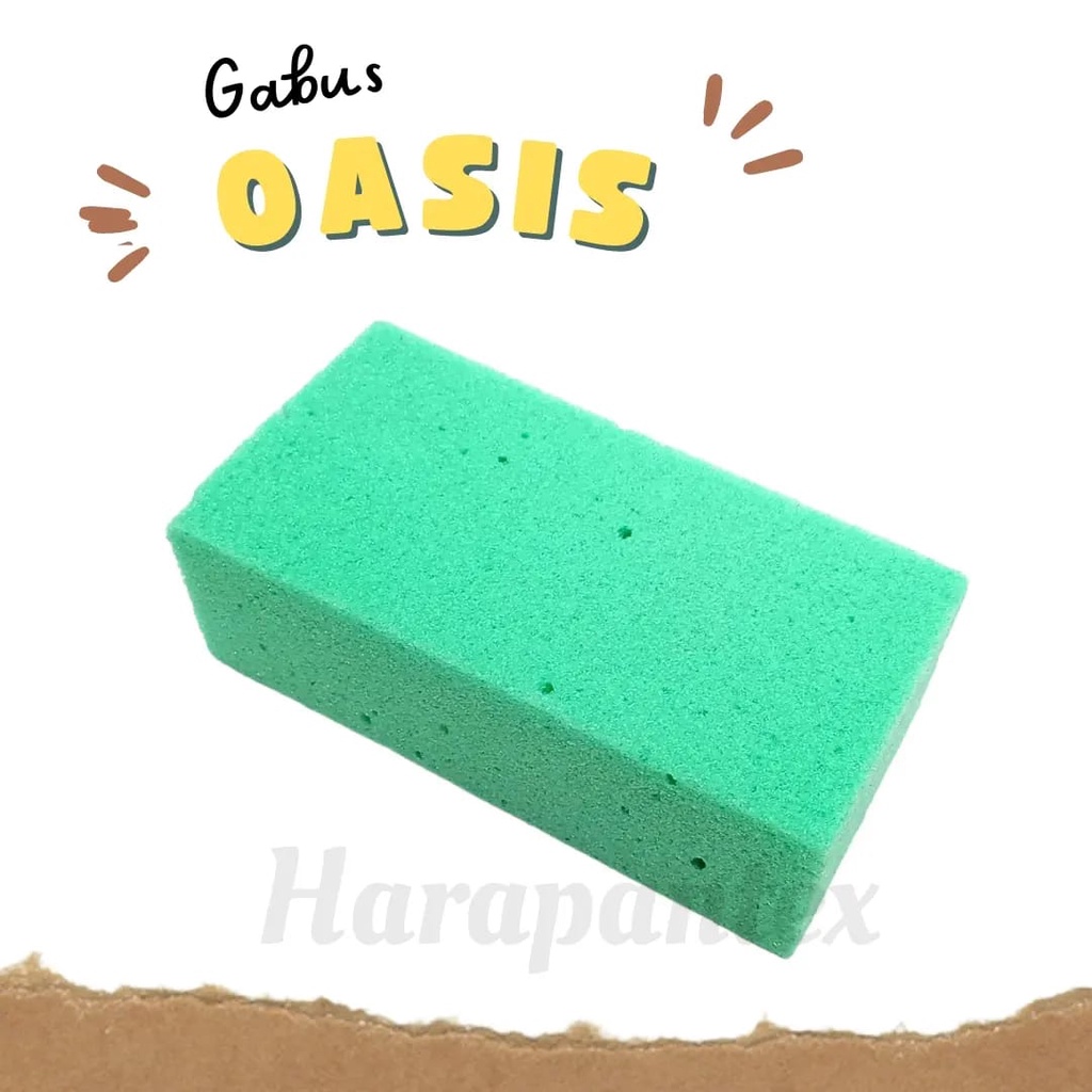 Oasis Hijau DRY ขาย 1 ชิ้น Oasis DRY Floral Foam Cork Foam ดอกไม้แห้ง