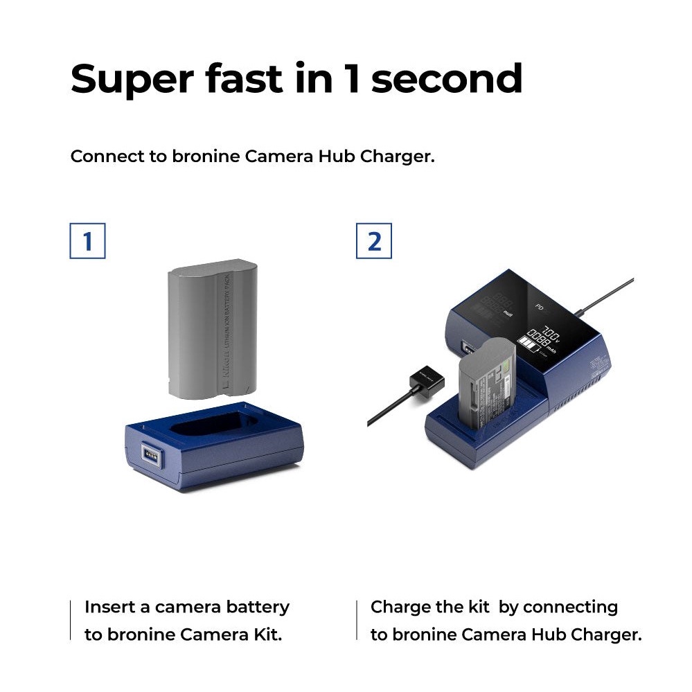 bronine Nikon EN-EL15C / EL15B / EL15A / EL15 Camera Battery Charging Kit #8