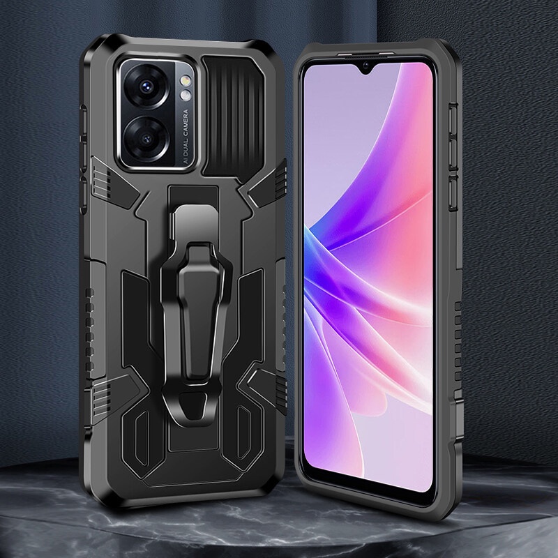 เคส OPPO A77 A57 A76 A96 A94 A95 A93 A92 A74 A54 A55 A53 A52 A5 A9 2020 เคสโทรศัพท์มือถือ กันกระแทก พร้อมคลิปหนีบเข็มขัด สําหรับ
