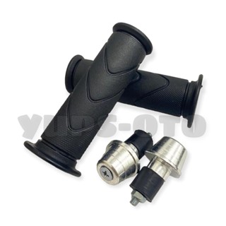 ชุดโมเดลรถจักรยานยนต์ HONDA Black HANDGRIP SEPASANG HANDFAT MODEL HONDA GRIP HONDA SET + JALU Stand MATIC สีเงิน สากล