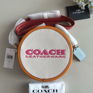 COACH #CA098 Kia Circle Bag In Colorblock สายสปอร์ตถอดได้ปรับได้ ใส่ Pro max ได้ค่ะ