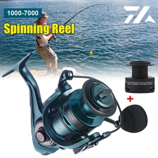 🎣Daiwa รอกตกปลาโลหะ 14 + 1 รอกหมุนปั่น 1000-7000 ถ้วยลึก แบริ่งอัตราส่วนความเร็วสูง: 5.5: 1