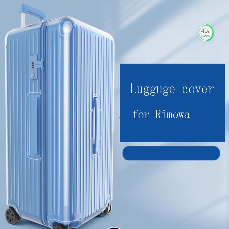 Clear Luggage Cover For Rimowa essential Trunk Plus 33inch Thicken PVC High Quality With Zipperl