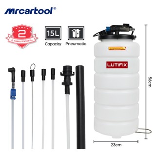 MRCARTOOL LUTIFIX 15L นิวเมติกน้ำมัน EXTRACTOR ปั๊มสำหรับรถเปลี่ยนน้ำมันสูญญากาศของเหลว EXTRACTOR Transmission Coolant เปลี่ยนเครื่องมือเครื่องมือซ่อมรถยนต์