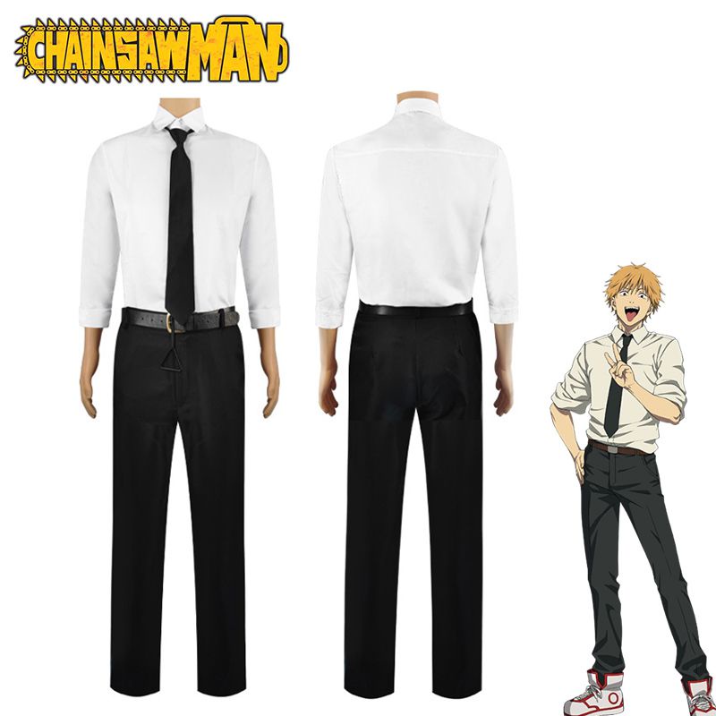 Anime Chainsaw Man Denji Cosplay Costume Halloween Uniform Outfits ...