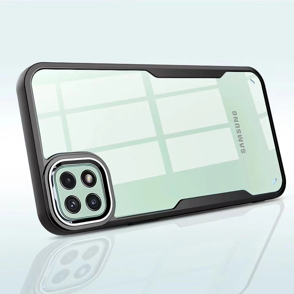 ส่งจากไทย Case For Samsung A06/A16/A55/A35/A25/A05S/A05/A12/A22 5G เคสหลังใส กันกระแทก ขอบนิ่มหลังแข็ง PC+TPU