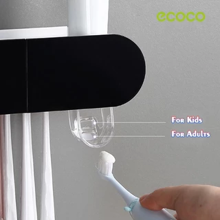 [พร้อมส่ง]ECOCO ที่ใส่แปรงสีฟันในห้องน้ํา ที่เก็บแปรงสีฟัน แบบติดผนัง ที่บีบยาสีฟัน