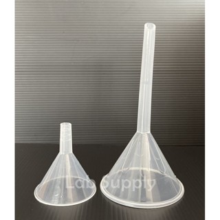 กรวยกรองพลาสติก Funnel PP Plastic 50 mm , 75 mm