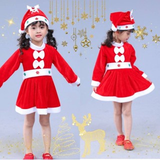 #ซานต้า  🎅🎅 ชุดซานตี้​ 🎄ฟรุ้งฟริ้งมากๆ​ งานโรงเรียนต้องใส่ทุกปีน๊าแม่​☃️ จัดเลยจร้าราคาเบาๆ❄️❄️